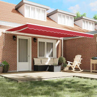 Telo di ricambio per tenda da sole Rosso 450 × 350 cm Tela 42000633