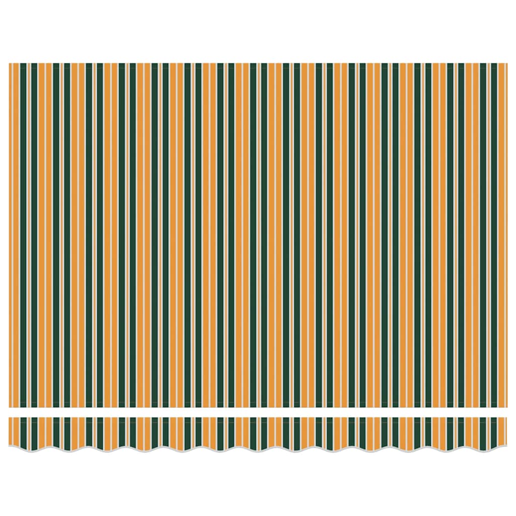 Telo di ricambio per tenda da sole Verde e giallo 300 x 250 cm 42000642