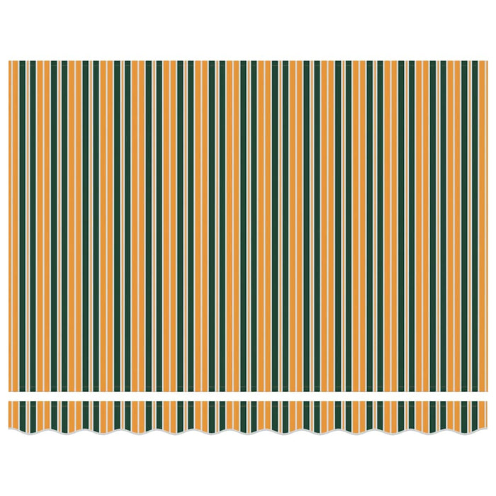 Telo di ricambio per tenda da sole Verde e giallo 300 x 250 cm 42000642