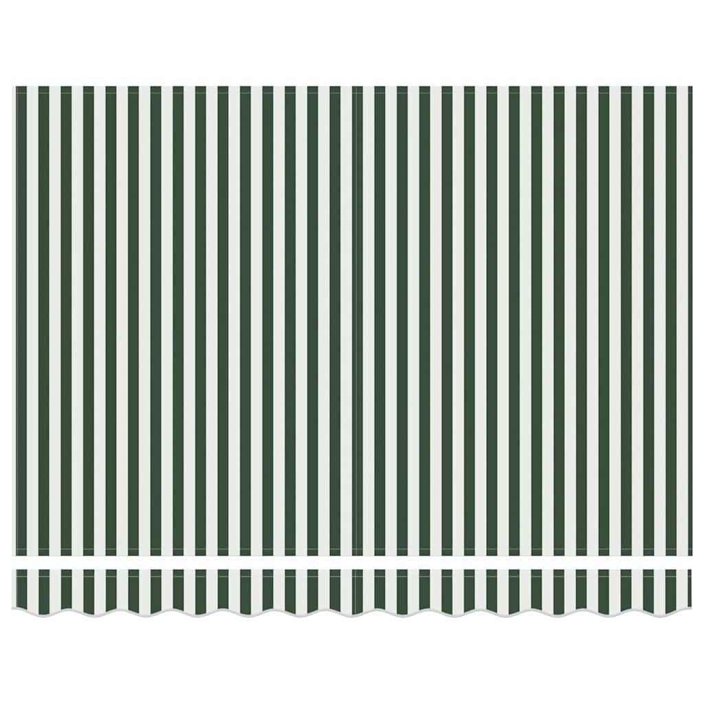 Telo di ricambio per tenda da sole Verde e bianco 350 x 200 cm 42000654