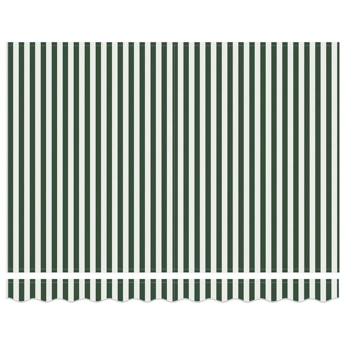 Telo di ricambio per tenda da sole Verde e bianco 350 x 200 cm 42000654