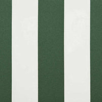 Telo di ricambio per tenda da sole Verde e bianco 350 x 200 cm 42000654