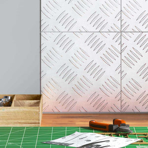 Dischi Quadrati 4 pcs Argento 20 x 20 cm Alluminio 4104238