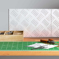 Dischi Quadrati 2 pcs Argento 30 x 20 cm Alluminio 4104241