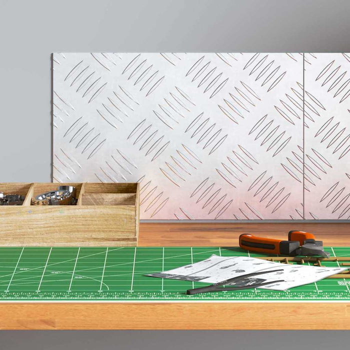 Dischi Quadrati 2 pcs Argento 30 x 20 cm Alluminio 4104241