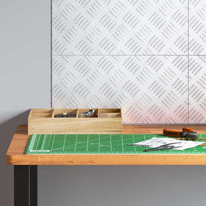 Dischi Quadrati 4 pcs Argento 40 x 20 cm Alluminio 4104244