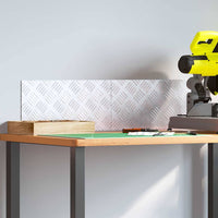 Dischi Quadrati 2 pcs Argento 40 x 20 cm Alluminio 4104245