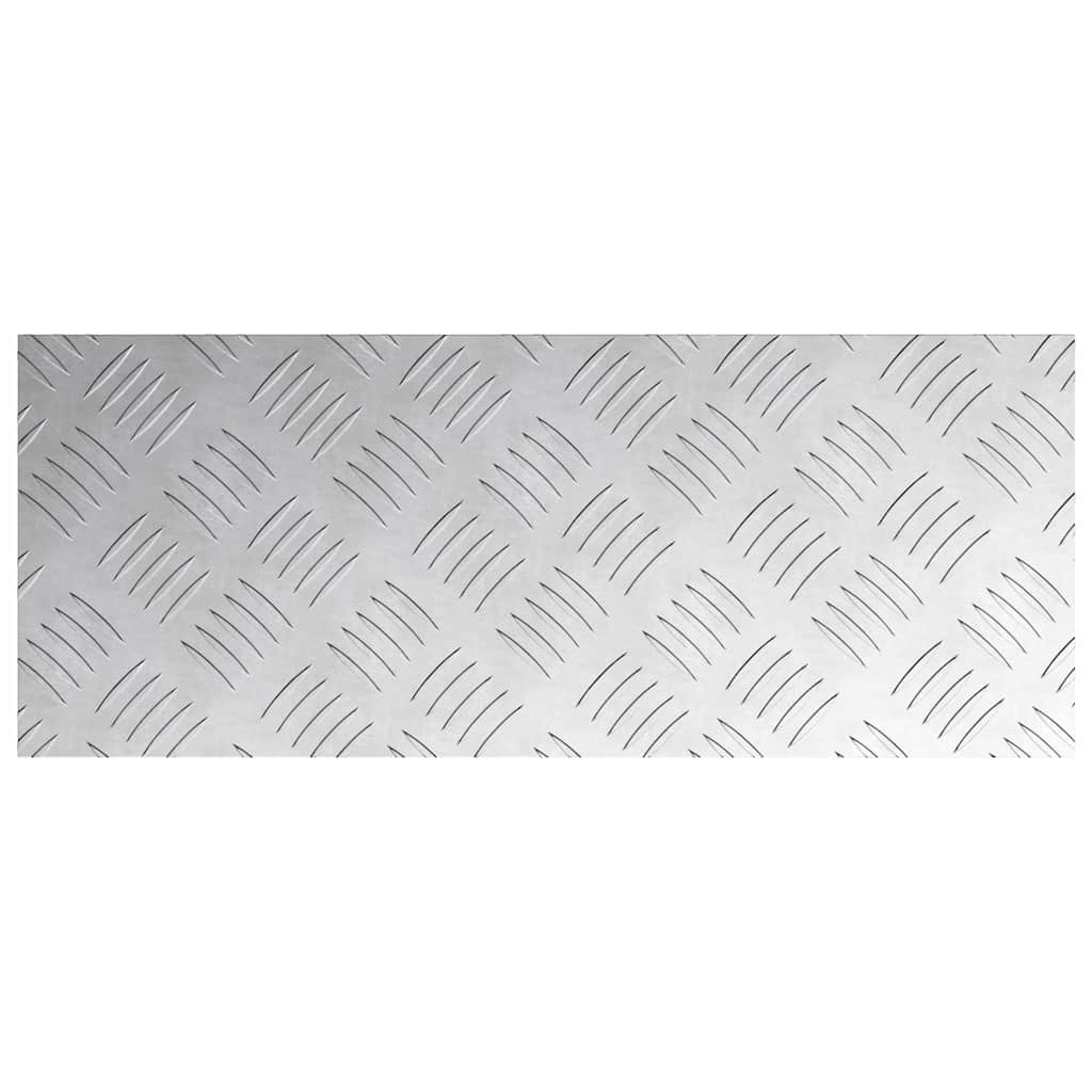 Dischi Quadrati 2 pcs Argento 50 x 20 cm Alluminio 4104249