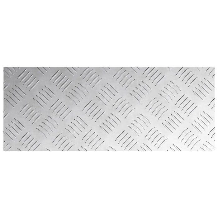 Dischi Quadrati 2 pcs Argento 50 x 20 cm Alluminio 4104249