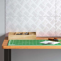 Dischi Quadrati 4 pcs Argento 50 x 20 cm Alluminio 4104250