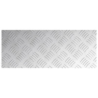 Dischi Quadrati 4 pcs Argento 50 x 20 cm Alluminio 4104250