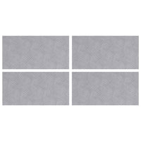 Dischi Quadrati 4 pcs Argento 50 x 25 cm Alluminio 4104272