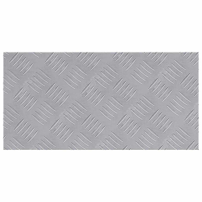 Piastre in Alluminio a Scacchiera 2 pcs Antiscivolo 50x25 cm 4104273