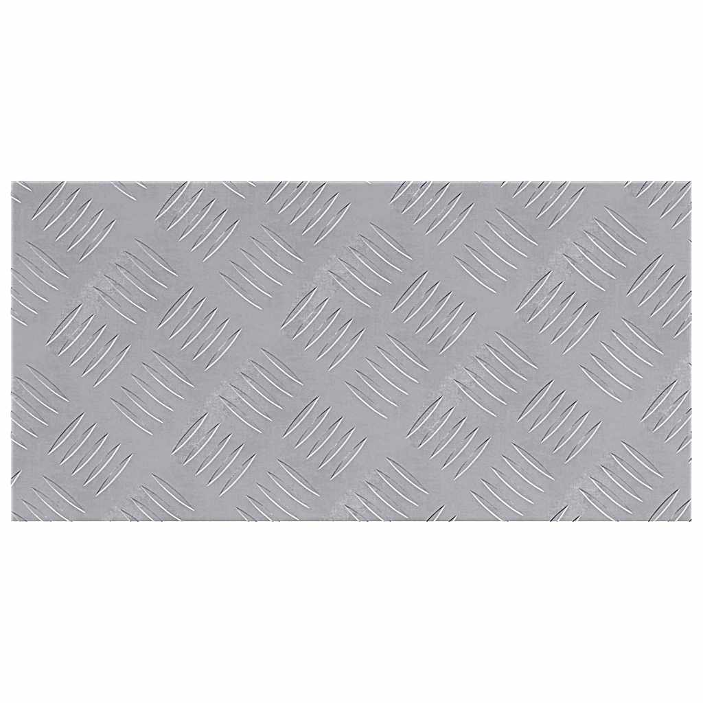 Dischi Quadrati 4 pcs Argento 50 x 25 cm Alluminio 4104274