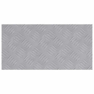 Dischi Quadrati 4 pcs Argento 50 x 25 cm Alluminio 4104274