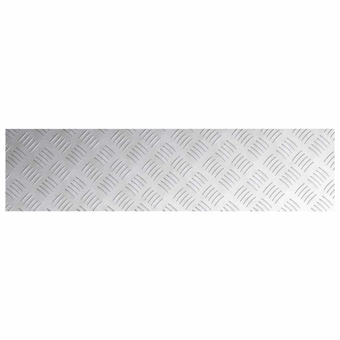 Dischi Quadrati 4 pcs Argento 100 x 25 cm Alluminio 4104280