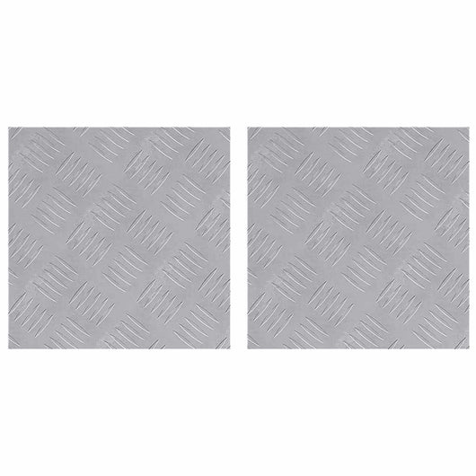 Dischi Quadrati 2 pcs Argento 30 x 30 cm Alluminio 4104283