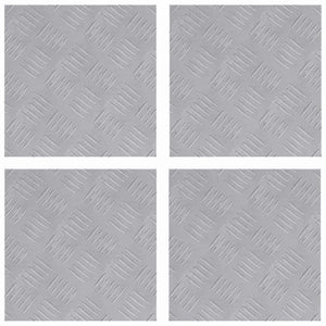 Dischi Quadrati 4 pcs Argento 30 x 30 cm Alluminio 4104284