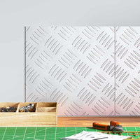 Dischi Quadrati 2 pcs Argento 30 x 30 cm Alluminio 4104285