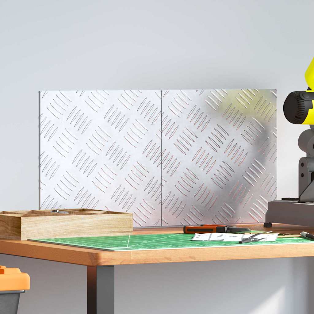 Dischi Quadrati 2 pcs Argento 30 x 30 cm Alluminio 4104285