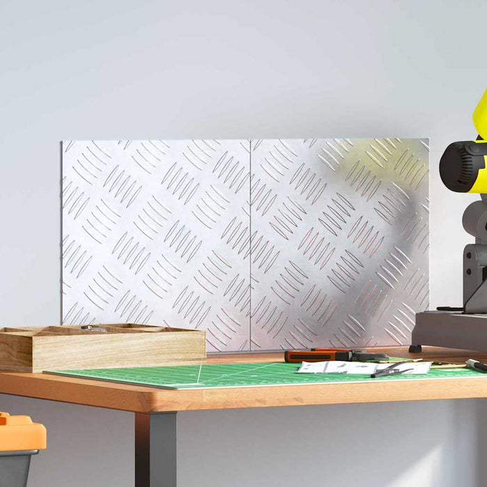 Dischi Quadrati 2 pcs Argento 30 x 30 cm Alluminio 4104285