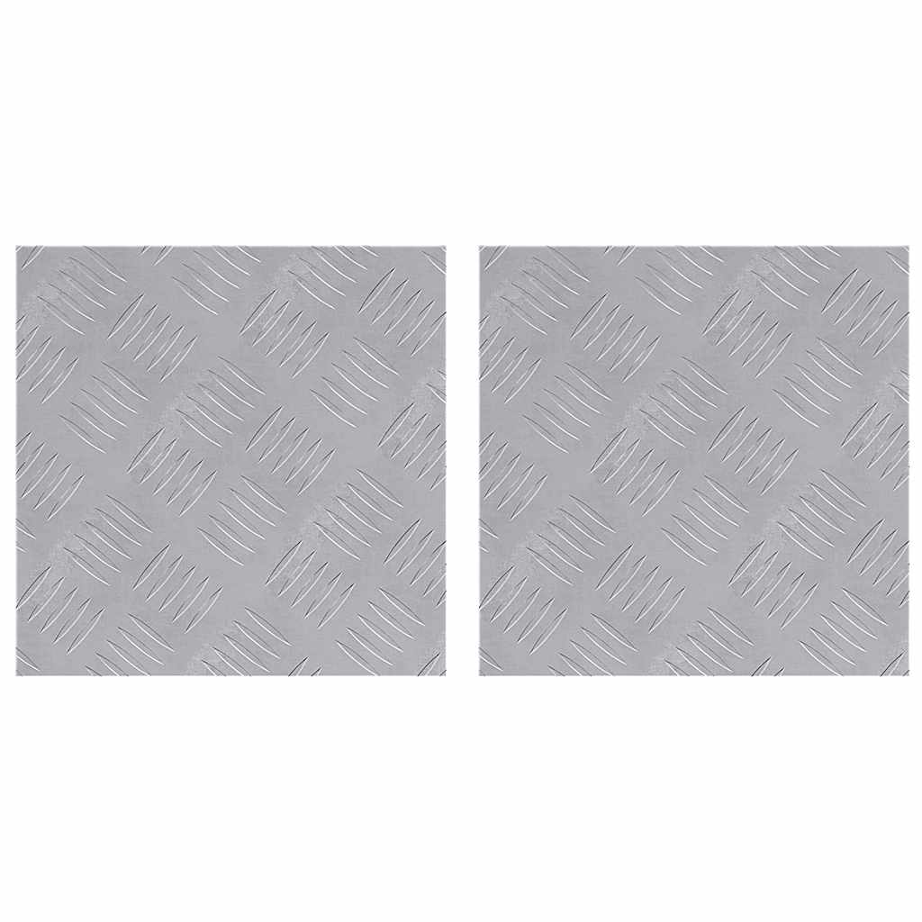 Dischi Quadrati 2 pcs Argento 30 x 30 cm Alluminio 4104285