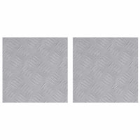 Dischi Quadrati 2 pcs Argento 30 x 30 cm Alluminio 4104285