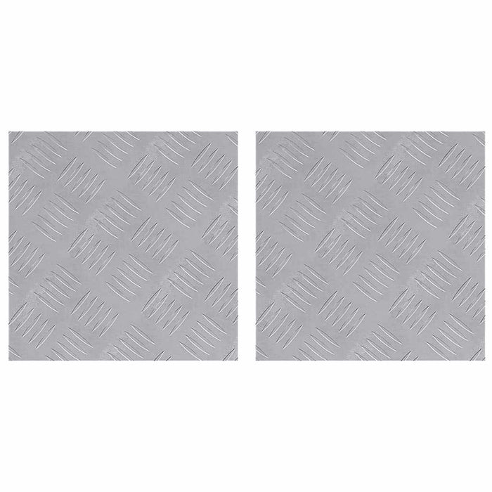 Dischi Quadrati 2 pcs Argento 30 x 30 cm Alluminio 4104285