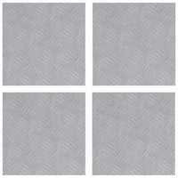 Dischi Quadrati 4 pcs Argento 30 x 30 cm Alluminio 4104286