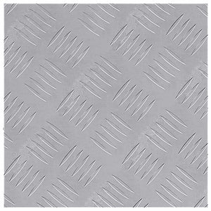 Dischi Quadrati 4 pcs Argento 30 x 30 cm Alluminio 4104286