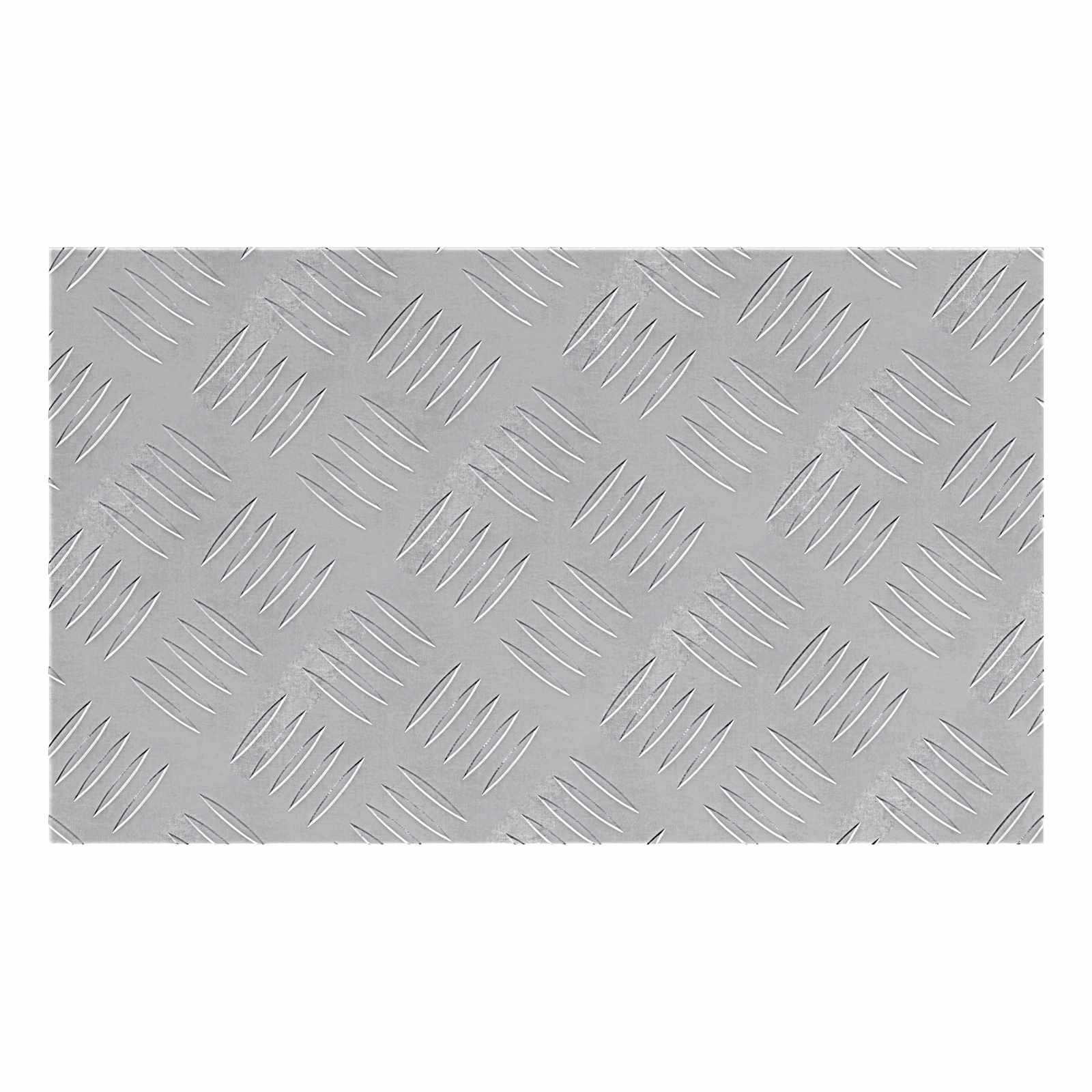 Dischi Quadrati 2 pcs Argento 50 x 30 cm Alluminio 4104293