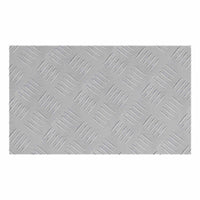 Dischi Quadrati 2 pcs Argento 50 x 30 cm Alluminio 4104293