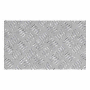 Dischi Quadrati 2 pcs Argento 50 x 30 cm Alluminio 4104293