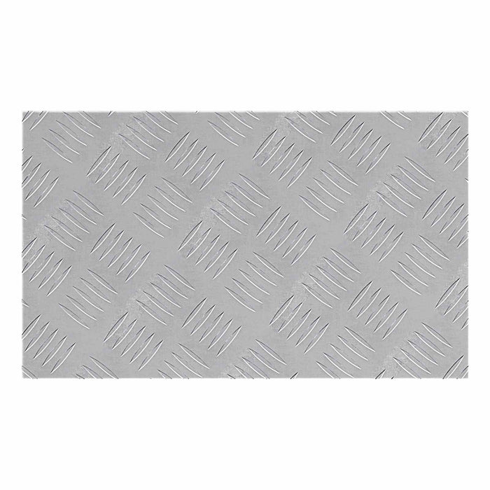 Dischi Quadrati 2 pcs Argento 50 x 30 cm Alluminio 4104293