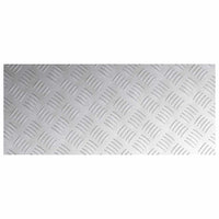 Dischi Quadrati 4 pcs Argento 70 x 30 cm Alluminio 4104300