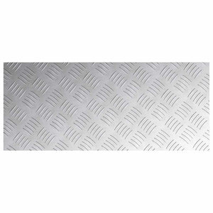 Dischi Quadrati 2 pcs Argento 70 x 30 cm Alluminio 4104301