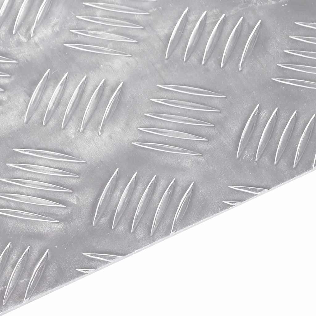 Dischi Quadrati 2 pcs Argento 90 x 30 cm Alluminio 4104307