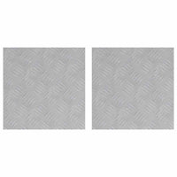 Dischi Quadrati 2 pcs Argento 40 x 40 cm Alluminio 4104317