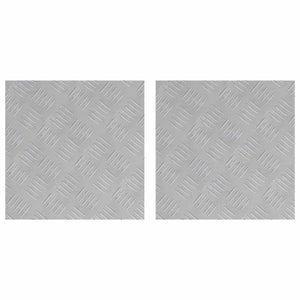 Dischi Quadrati 2 pcs Argento 40 x 40 cm Alluminio 4104317