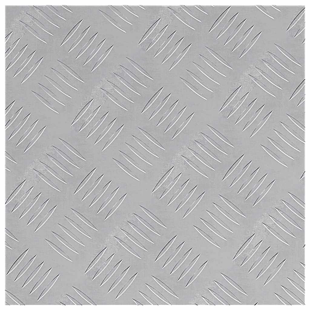 Dischi Quadrati 2 pcs Argento 40 x 40 cm Alluminio 4104317