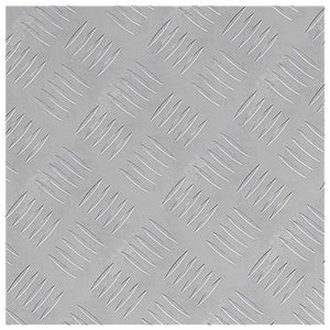 Dischi Quadrati 2 pcs Argento 40 x 40 cm Alluminio 4104317