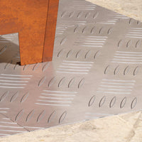 Dischi Quadrati 4 pcs Argento 40 x 40 cm Alluminio 4104318