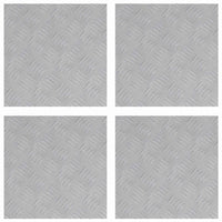 Dischi Quadrati 4 pcs Argento 40 x 40 cm Alluminio 4104318