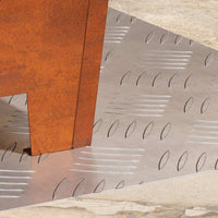 Dischi Quadrati 2 pcs Argento 50 x 40 cm Alluminio 4104319