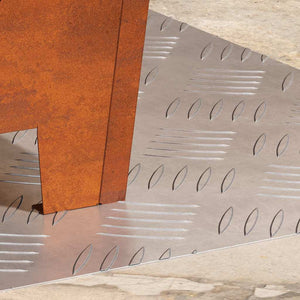 Dischi Quadrati 2 pcs Argento 50 x 40 cm Alluminio 4104319