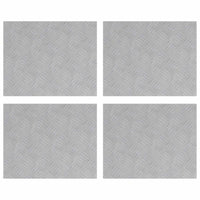 Dischi Quadrati 4 pcs Argento 50 x 40 cm Alluminio 4104320