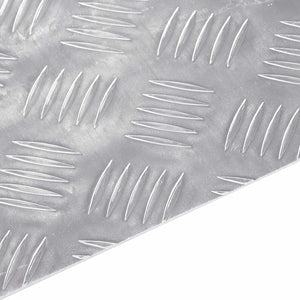 Dischi Quadrati 2 pcs Argento 50 x 40 cm Alluminio 4104321