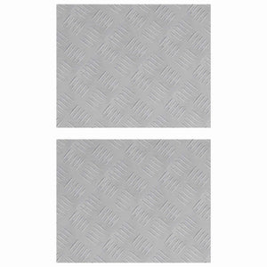 Dischi Quadrati 2 pcs Argento 50 x 40 cm Alluminio 4104321