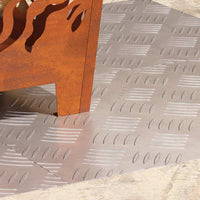 Dischi Quadrati 4 pcs Argento 60 x 40 cm Alluminio 4104324