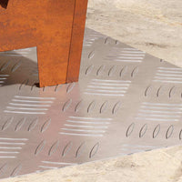 Dischi Quadrati 2 pcs Argento 60 x 40 cm Alluminio 4104325